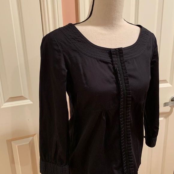 Old Navy Black Push Button Down Size XSmall - Picture 3 of 13